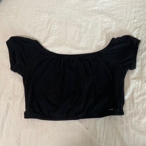 Hollister Off the Shoulder Crop Top